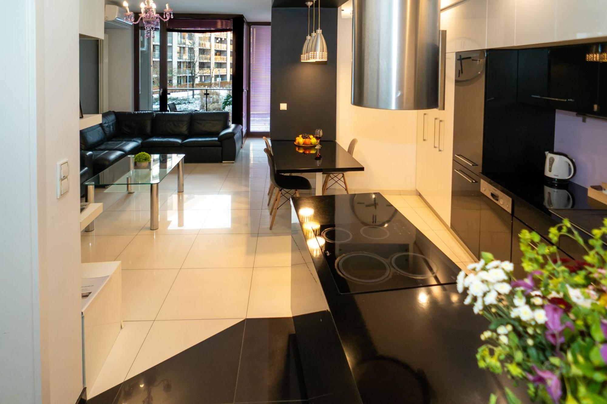 Triton Apartments ワルシャワ 部屋 写真